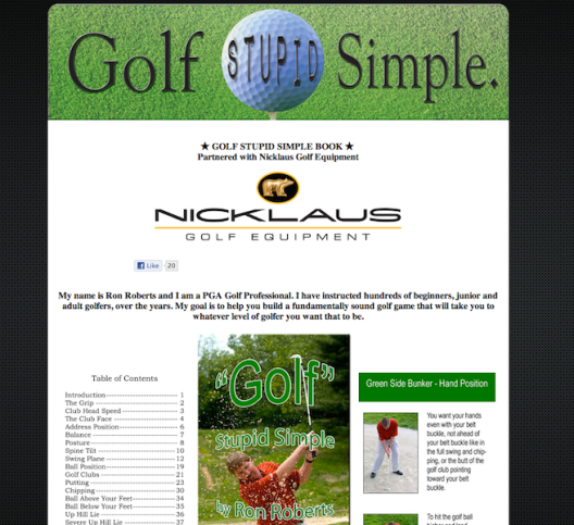 Golf Stupid Simple by Ron Roberts