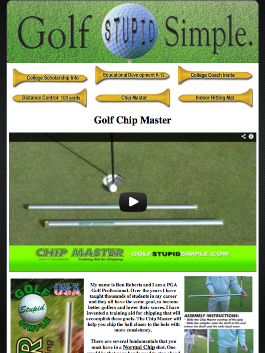 Golf Chipper, Golf Chip Master